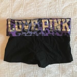PINK yoga shorts